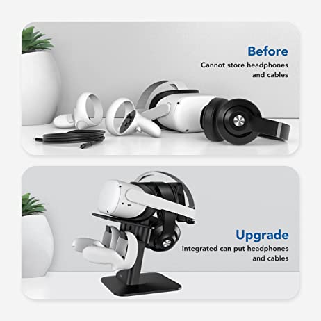 Valve Index Quest 1 HP Reverb G2 Auriculares y Controladores Táctiles KIWI design Soporte VR Accesorios para Oculus Quest 2 Rift S Blanco Versión Mejorada